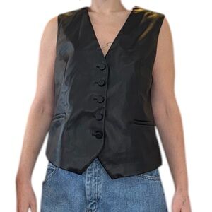 NWT Faux Leather Vest